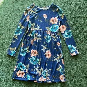 Floral girls dress size 12/13
